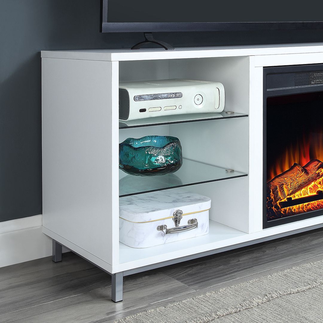 Sahl Fireplace - White