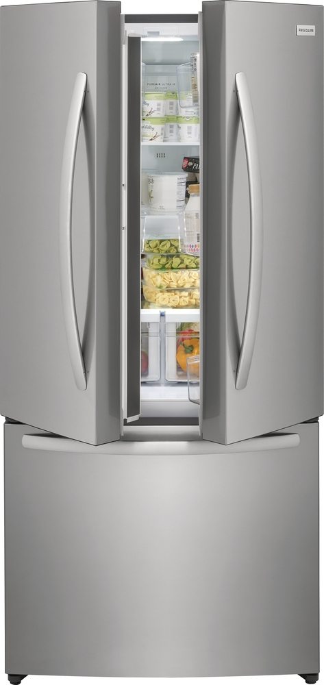 Frigidaire Brushed Stainless Steel French Door Refrigerator (17.6 Cu. Ft.) - FRFG1723AV
