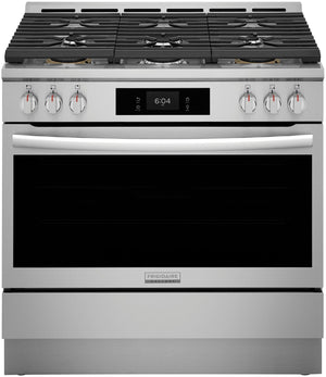 Frigidaire Gallery Smudge-Proof® Stainless Steel 35.8" Gas Range with Total Convection (4.6 Cu. Ft) - GCFG3661AF