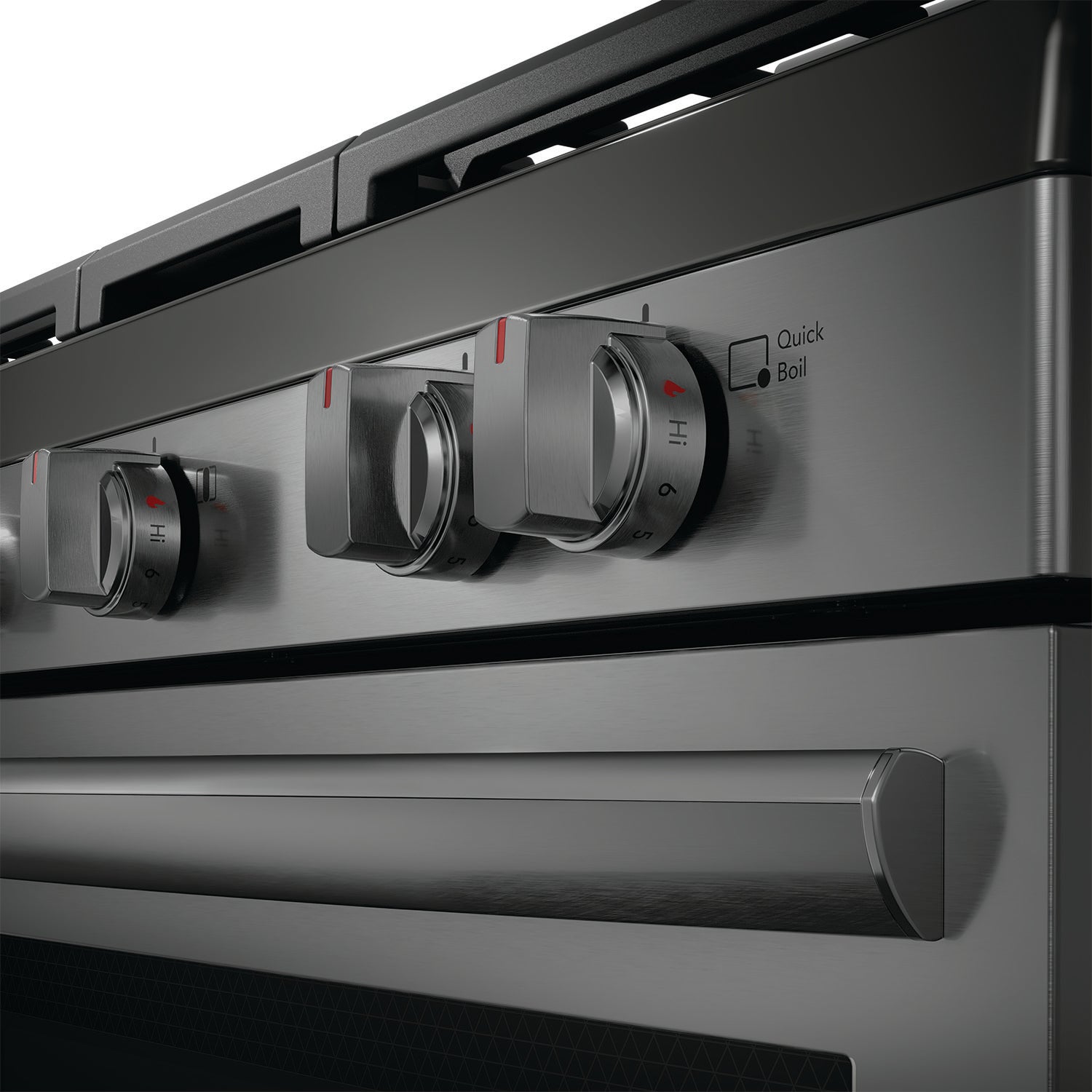 Frigidaire Gallery Smudge-Proof® Black Stainless Steel 30" Rear Control Gas Range (5.1 Cu. Ft) - GCRG3060BD
