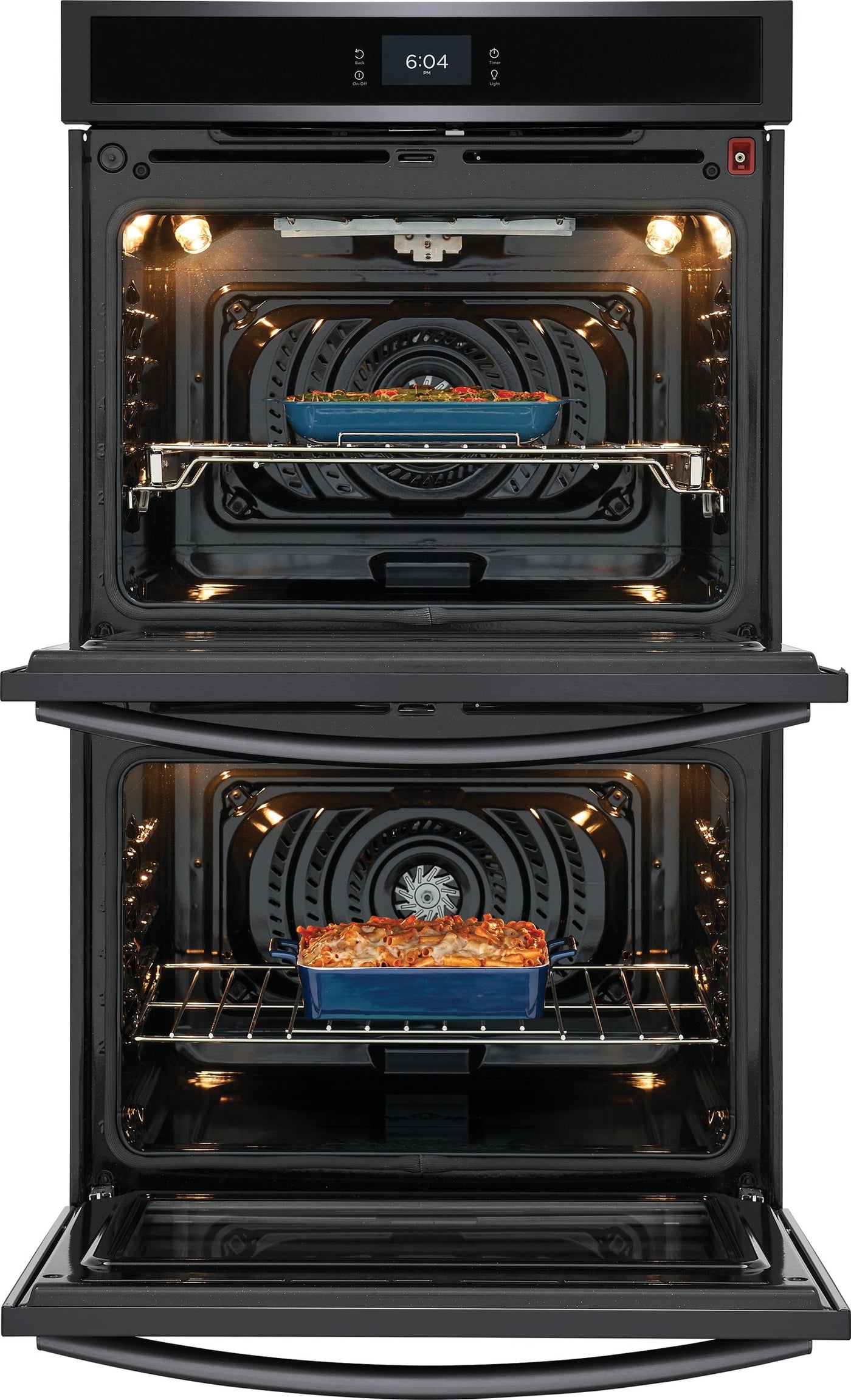 Frigidaire Gallery Smudge-Proof Black Stainless Steel 30" Double Wall Oven with Total Convection (10.6 Cu. Ft) - GCWD3067AD