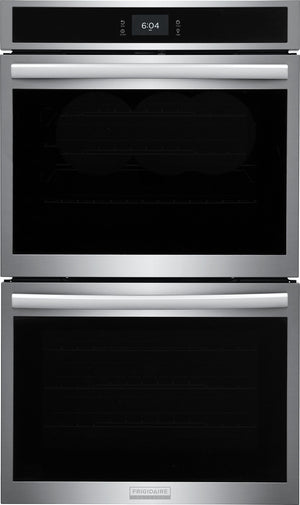 Frigidaire Gallery Smudge-Proof Stainless Steel 30" Double Wall Oven with Total Convection (10.6 Cu. Ft)- GCWD3067AF