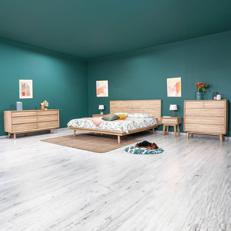 Abenra King Bed - Grey Wash