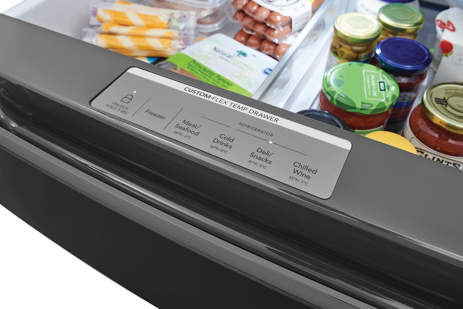 Frigidaire Gallery Smudge-Proof® Black Stainless Steel Counter-Depth 4-Door French Refrigerator (21.5 Cu. Ft.) - GRMC2273CD
