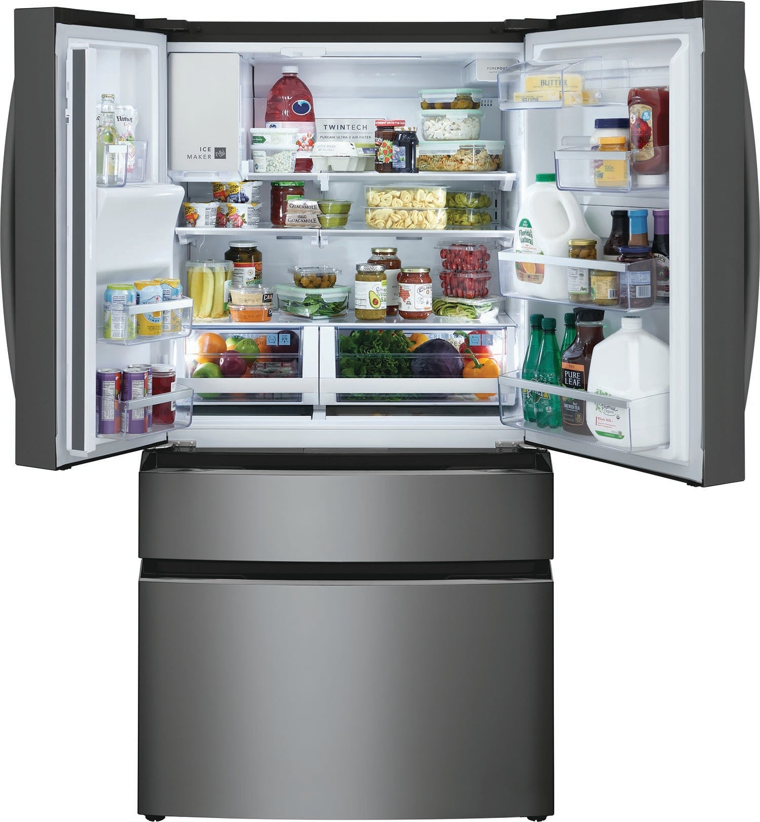 Frigidaire Gallery Smudge-Proof® Black Stainless Steel Counter-Depth 4-Door French Refrigerator (21.5 Cu. Ft.) - GRMC2273CD