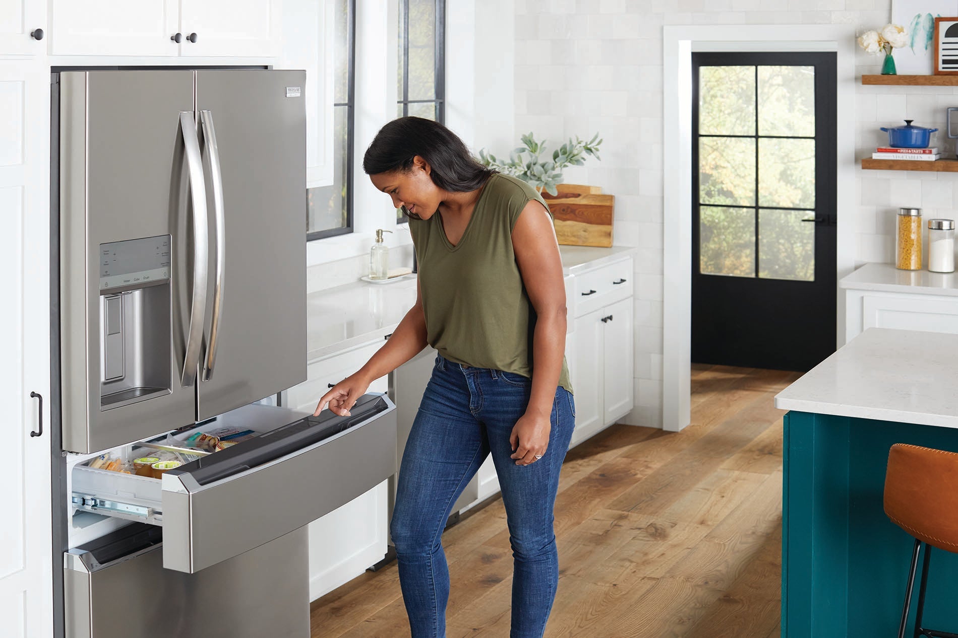 Frigidaire Gallery Smudge-Proof® Stainless Steel Counter-Depth 4-Door French Refrigerator (21.5 Cu. Ft.) - GRMC2273CF