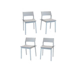 Nardi Trill II Outdoor Dining Side Chair - Set of 4 - Grigio