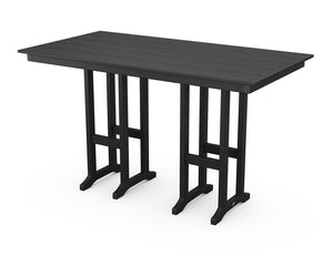 POLYWOOD® Farmhouse 37" Dining Table - Black