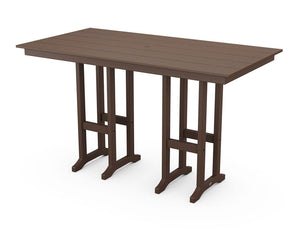 POLYWOOD® Farmhouse 37" Dining Table - Mahogany