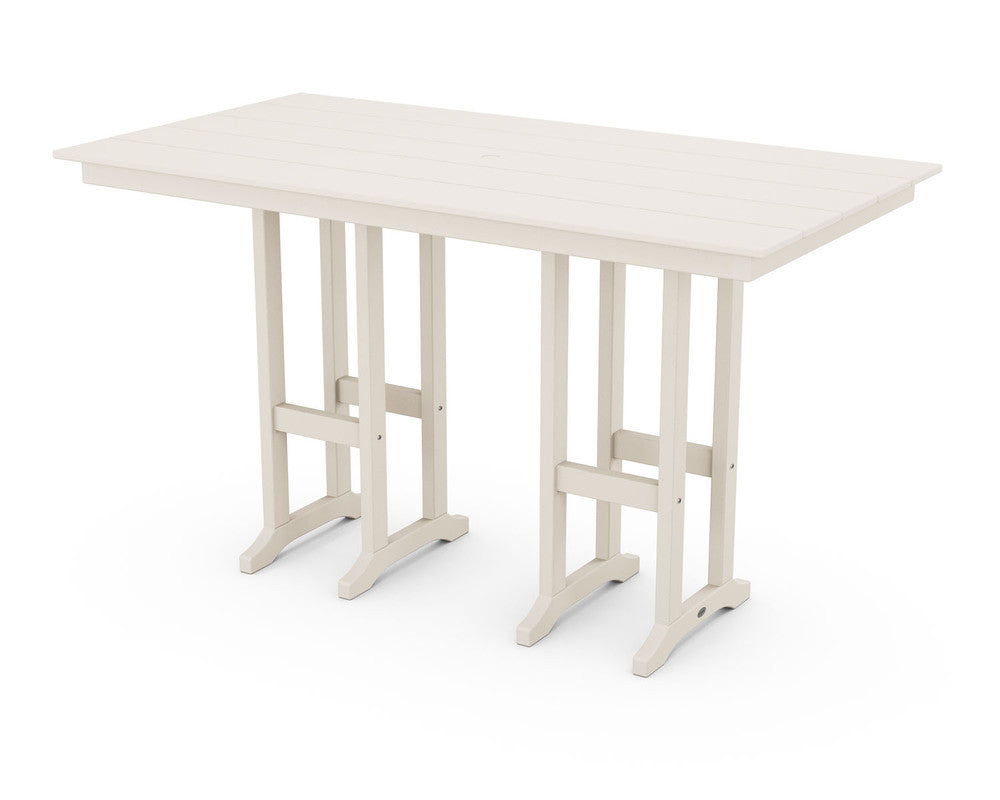 POLYWOOD® Farmhouse 37" Dining Table - Sand