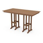 POLYWOOD® Farmhouse 37" Dining Table - Teak