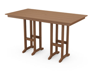 POLYWOOD® Farmhouse 37" Dining Table - Teak