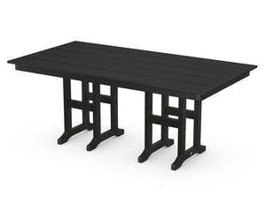 POLYWOOD® Farmhouse 37" x 72" Dining Table - Black