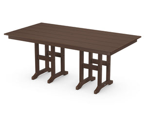 POLYWOOD® Farmhouse 37" x 72" Dining Table - Mahogany