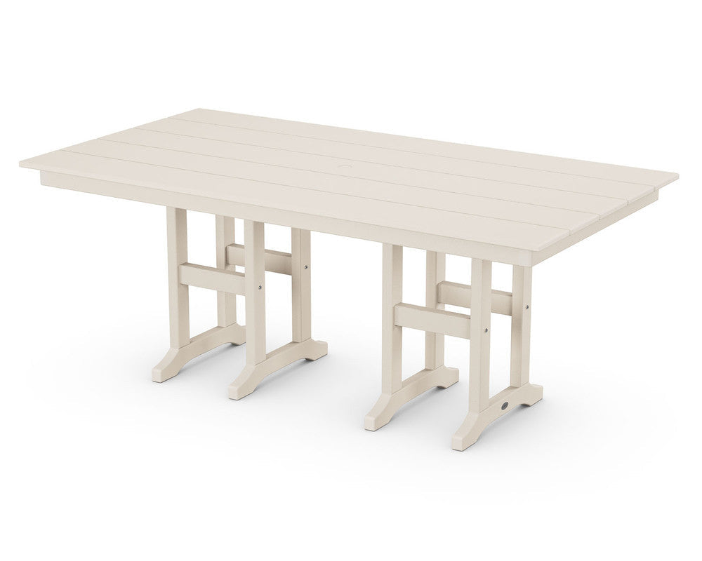POLYWOOD® Farmhouse 37" x 72" Dining Table - Sand