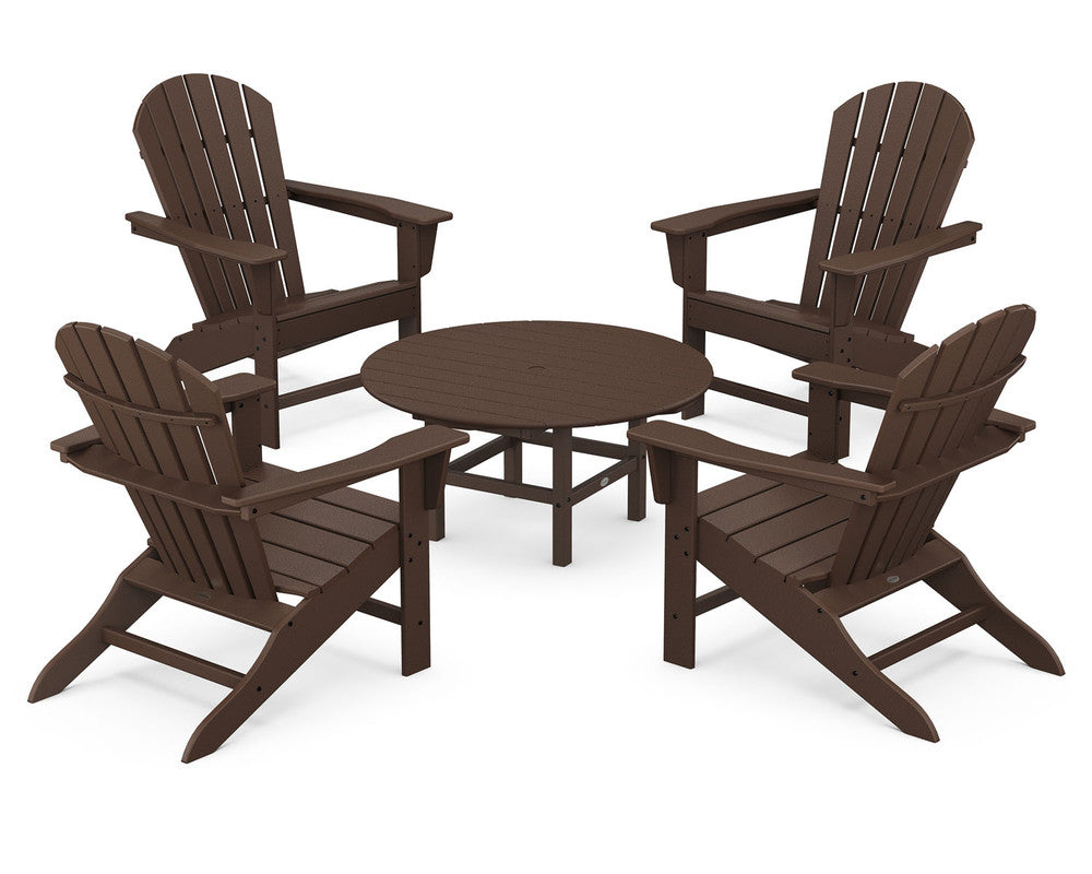 POLYWOOD® South Beach 5-Piece Conversation Group - Mahogany