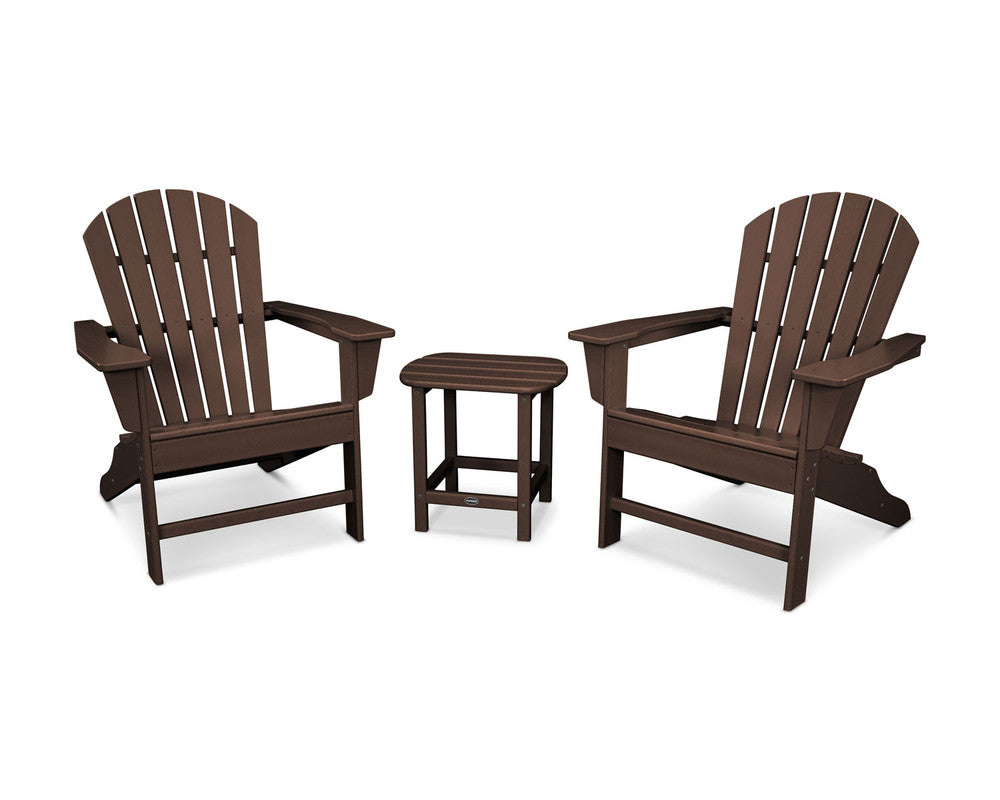 POLYWOOD® South Beach Adirondack 3-Piece Set - Mahogany