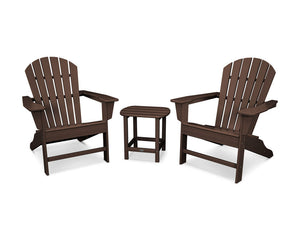 POLYWOOD® South Beach Adirondack 3-Piece Set - Mahogany