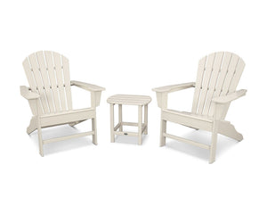 POLYWOOD® South Beach Adirondack 3-Piece Set - Sand