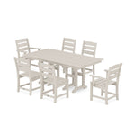 POLYWOOD® Lakeside 7-Piece Farmhouse Dining Set - Sand
