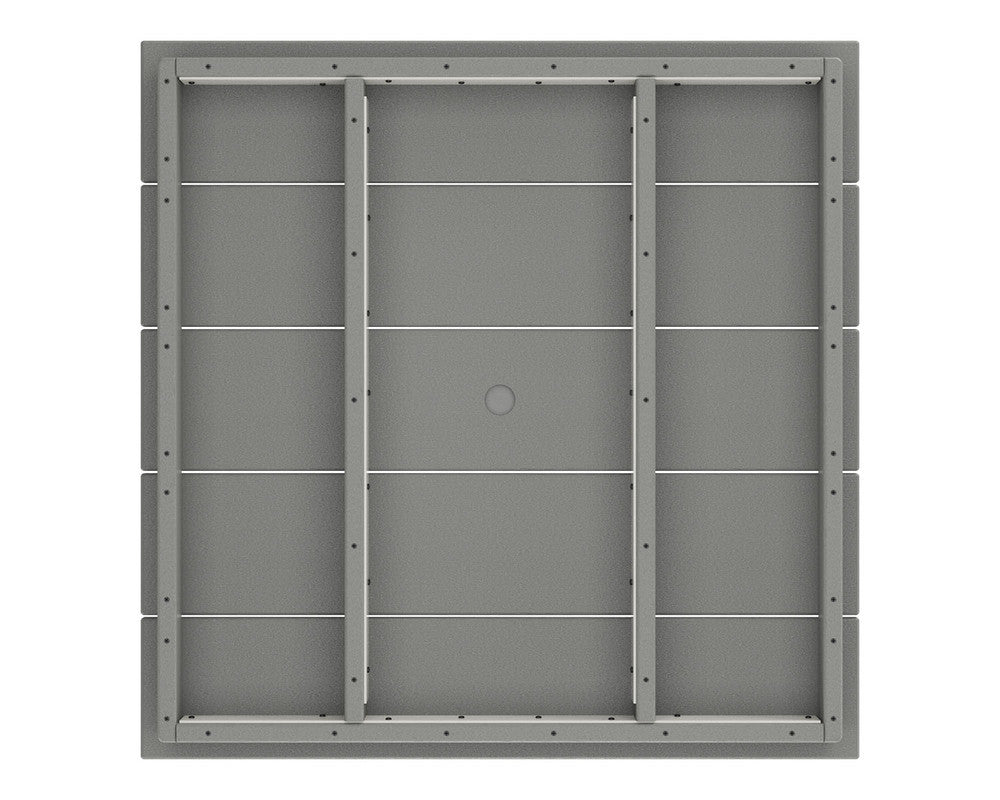 POLYWOOD® Farmhouse Trestle 37" x 72" Dining Table - Sand