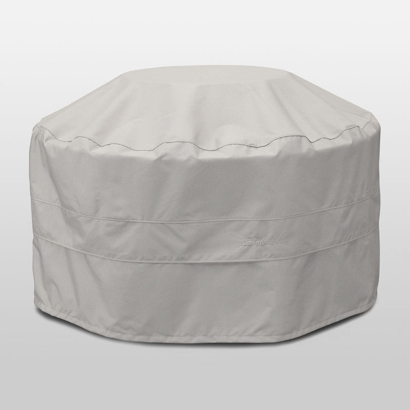 POLYWOOD® Round 48" Fire Pit Table - Slate Grey