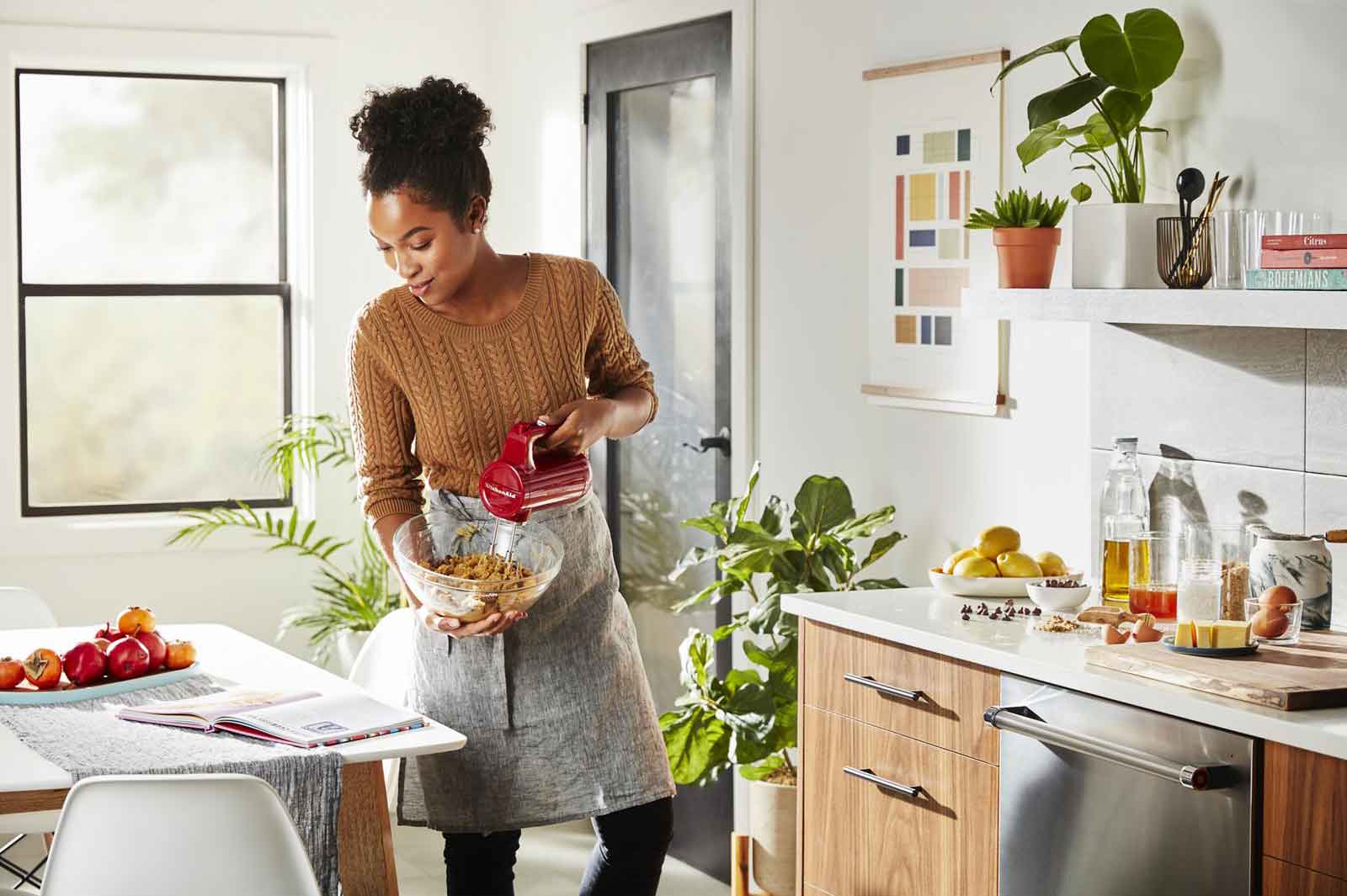 KitchenAid® Empire Red 7 Speed Cordless Hand Mixer - KHMB732ER