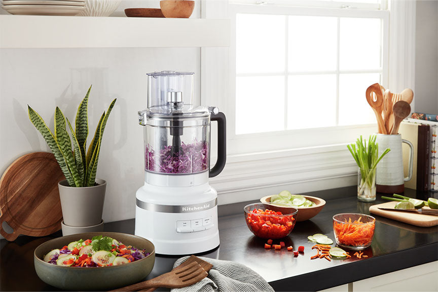KitchenAid® White 13-Cup Food Processor with Dicing Kit - KFP1319WH