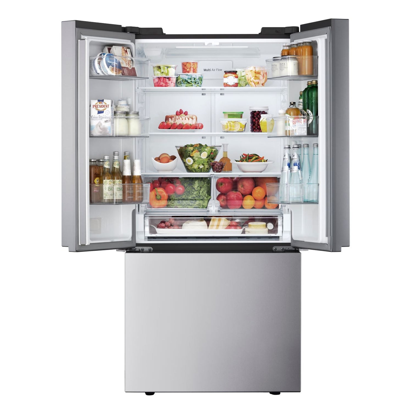 LG Smudge Resistant Stainless Steel 33” Counter-Depth MAX™ 3-Door French Door Refrigerator (20.8 Cu. Ft.) - LF21C6200S