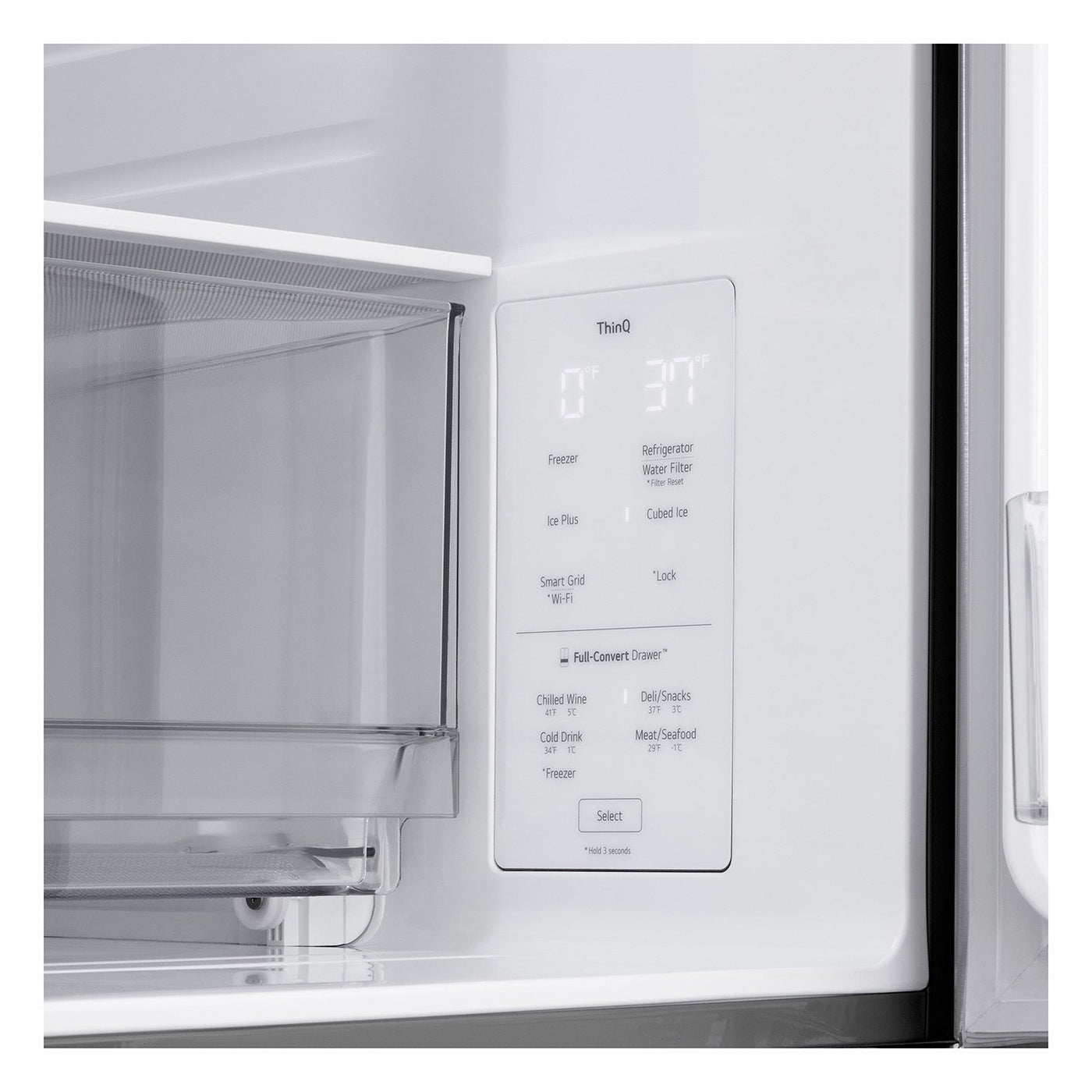 LG Smudge-Proof Stainless Steel 36" 4 Door French Door Refrigerator (30 Cu. Ft) - LF30S8210S