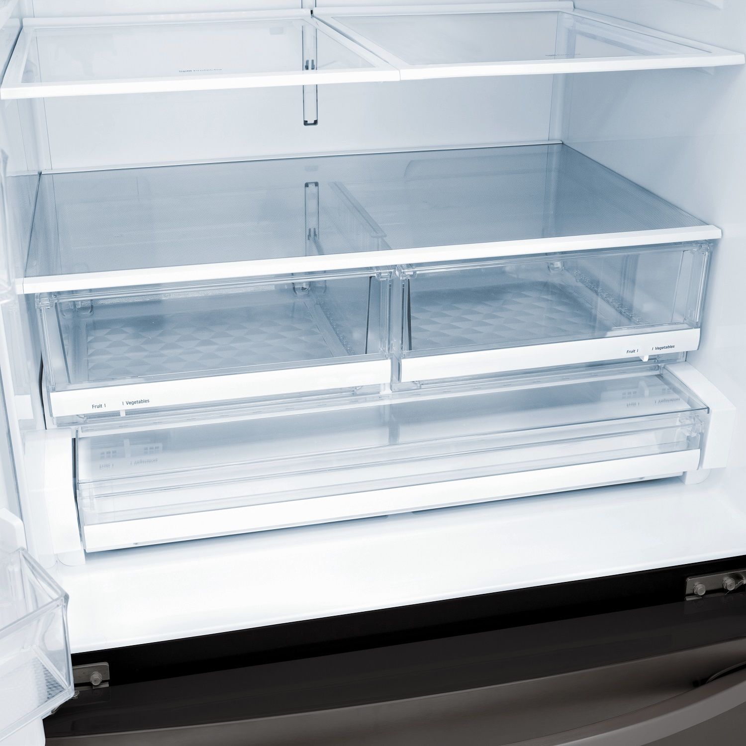 LG Smudge Resistant Black Stainless Steel 36" 28 Cu.ft French Door Refrigerator with Ice & Water Dispenser - LRFS28XBD