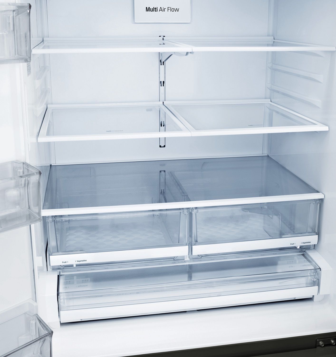 LG Smudge Resistant Black Stainless Steel 36" 28 Cu.ft French Door Refrigerator with Ice & Water Dispenser - LRFS28XBD