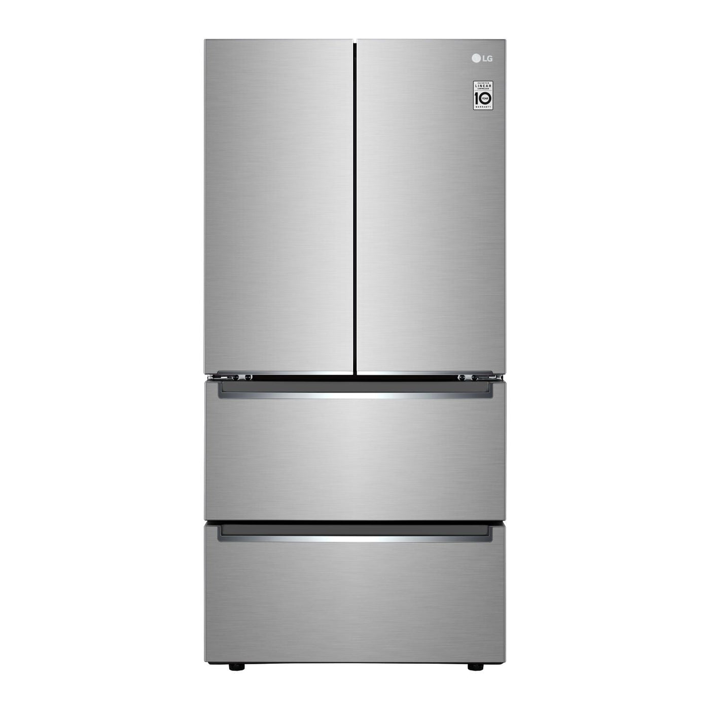 LG Smudge-Proof Stainless Steel 33" Counter Depth 4-Door Refrigerator (19 Cu.Ft.) - LRMNC1803S