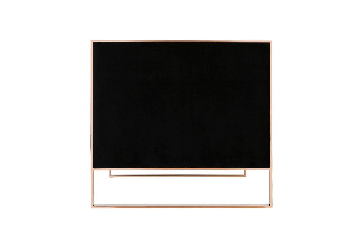 Adulis Velvet Loveseat - Black