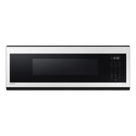 Samsung BESPOKE White Glass Over the Range Microwave (1.1 cu. ft) - ME11CB751012AC