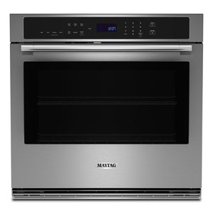Maytag Fingerprint Resistant Stainless Steel Wall Oven with Air Fry (5.00 Cu Ft) - MOES6030LZ