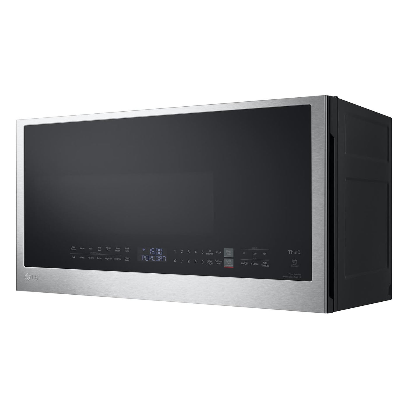 LG Smudge-Proof Stainless Steel Smart Wi-Fi Enabled Over-the-Range Microwave with EasyClean® (2.0 cu. ft.) - MVEL2033F