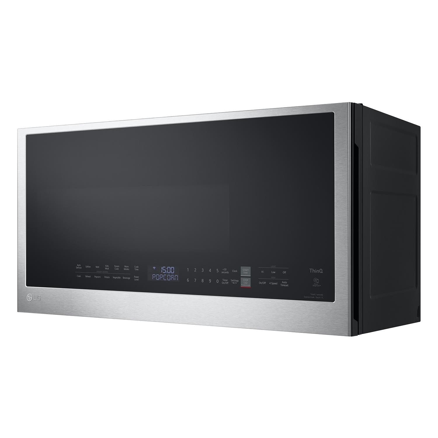 LG Smudge Resistant Stainless Steel Smart Wi-Fi Enabled Over-the-Range Microwave with EasyClean® (2.0 cu. ft.) - MVEL2033F