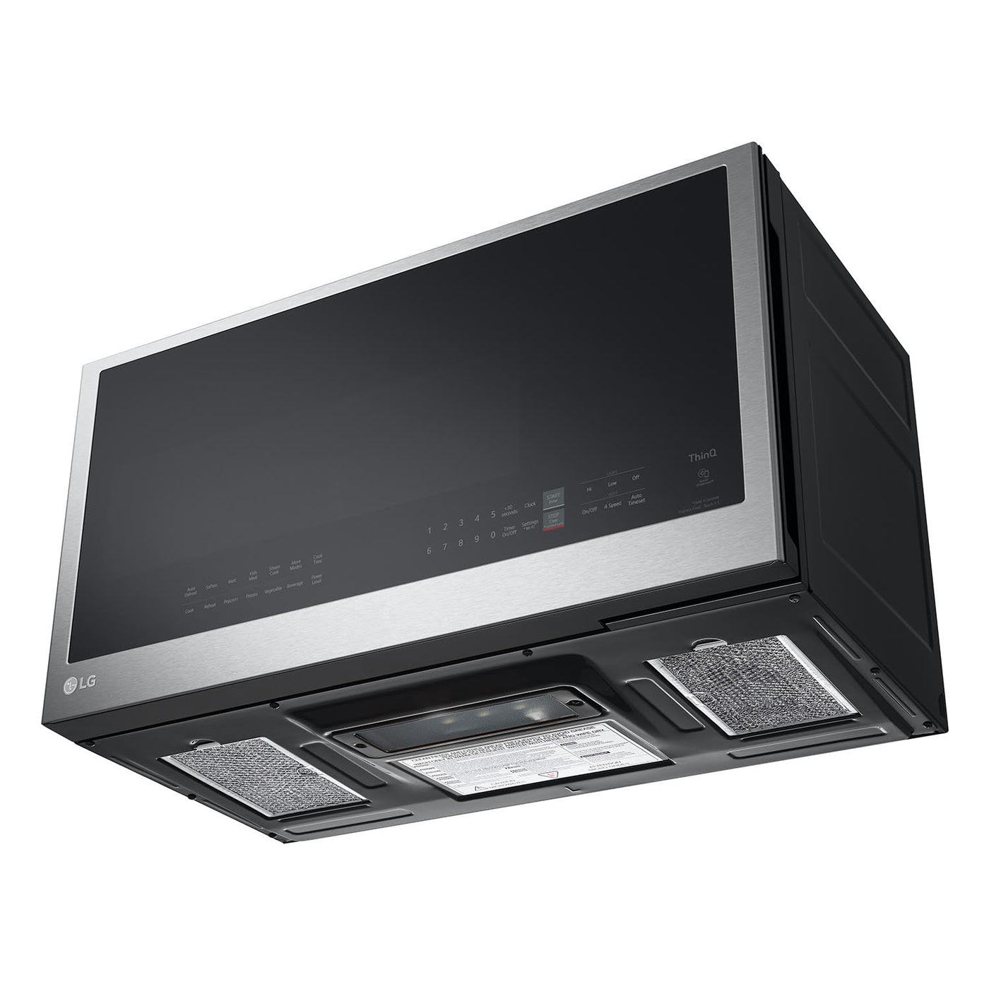 LG Smudge-Proof Stainless Steel Smart Wi-Fi Enabled Over-the-Range Microwave with EasyClean® (2.0 cu. ft.) - MVEL2033F