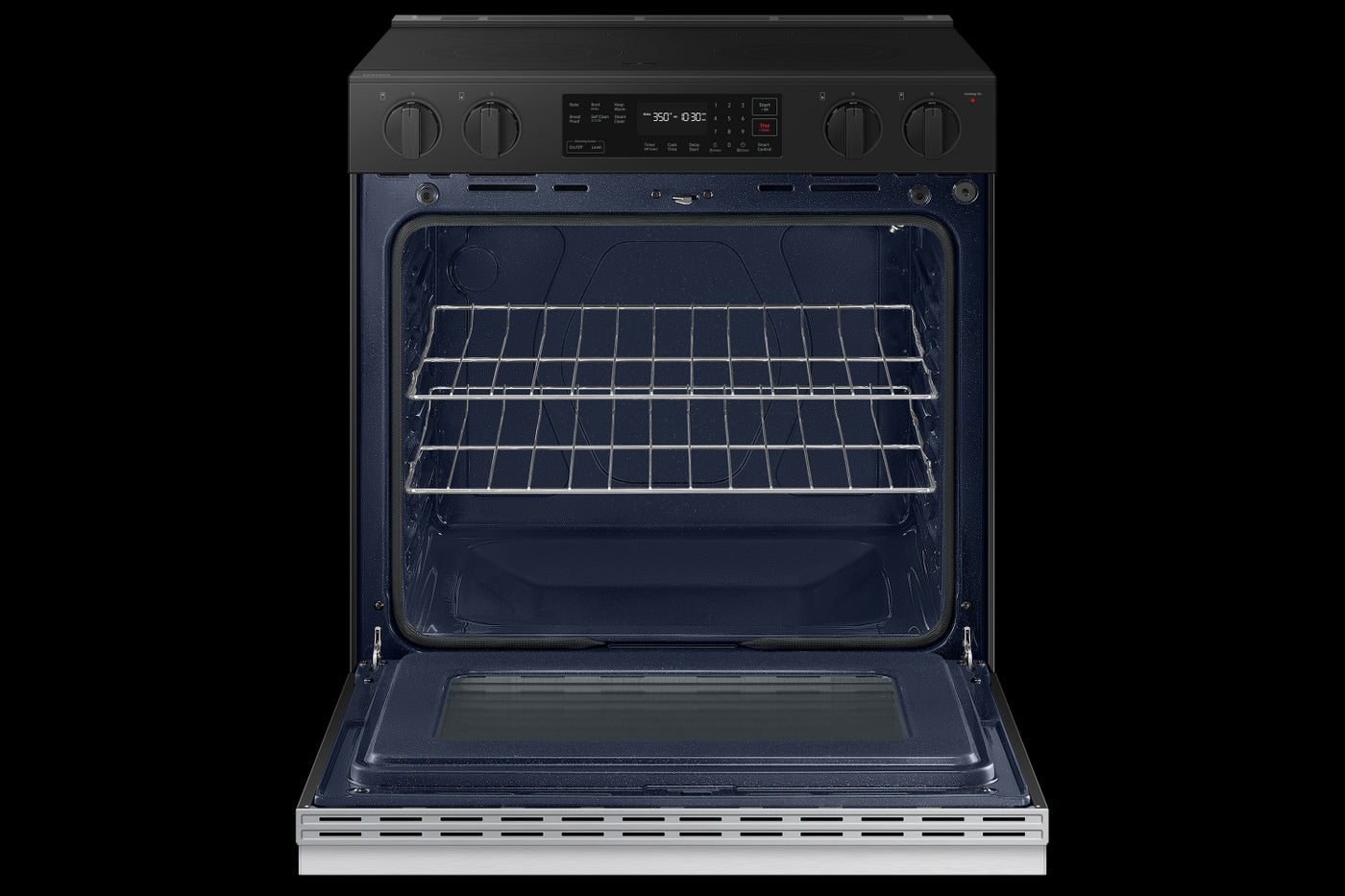 Samsung BESPOKE Stainless Steel 30" Thermal Slide In Electric Range (6.3cu.ft.) - NSE6DG8100SRAC