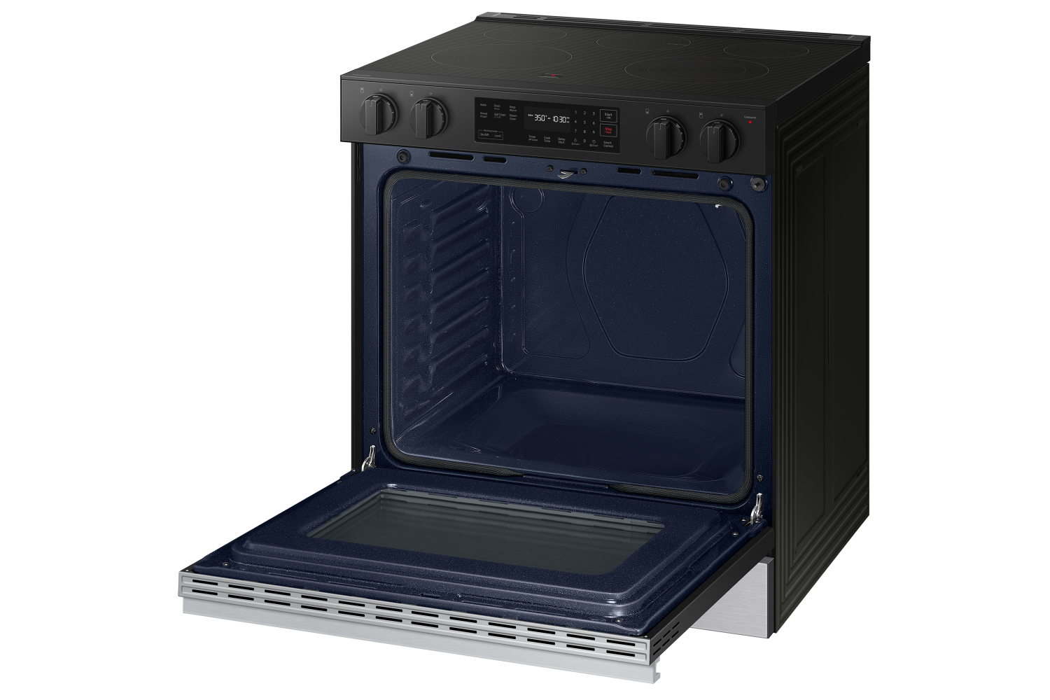 Samsung BESPOKE Stainless Steel 30" Thermal Slide In Electric Range (6.3cu.ft.) - NSE6DG8100SRAC