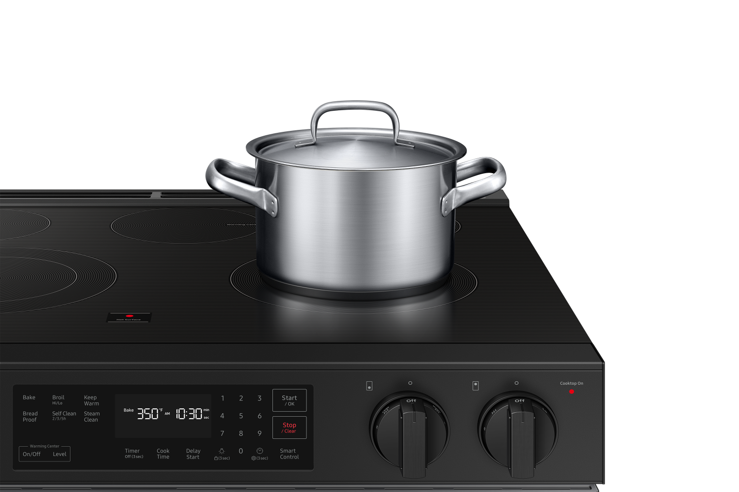Samsung BESPOKE Stainless Steel 30" Thermal Slide In Electric Range (6.3cu.ft.) - NSE6DG8100SRAC