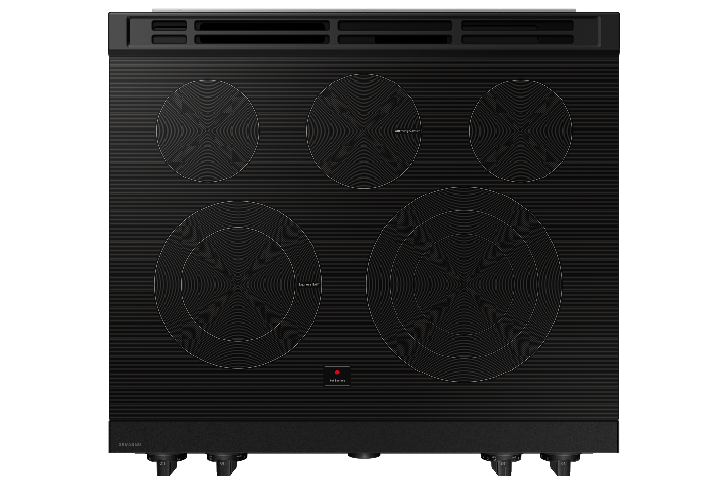 Samsung BESPOKE Matte Black Steel 30" True Convection Slide In Range with Air Sous Vide & Air Fry (6.3cu.ft.) - NSE6DG8500MTAC