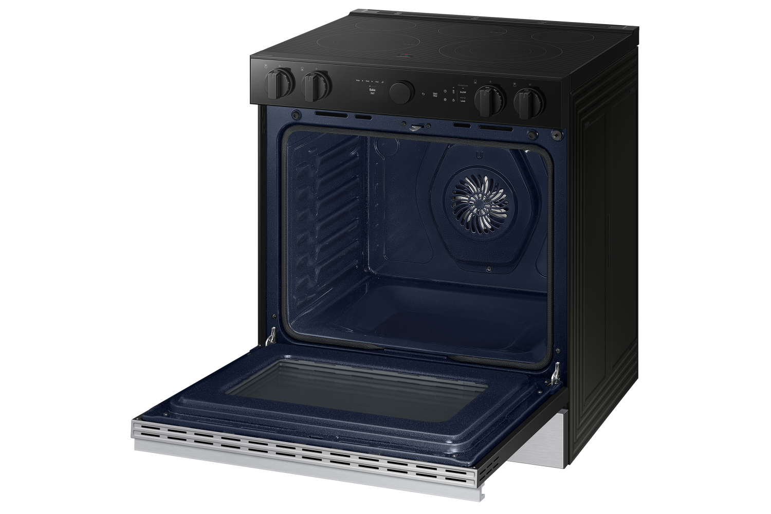 Samsung BESPOKE Stainless Steel 30" True Convection Slide In Range with Oven Camera (6.3cu.ft.) - NSE6DG8700SRAC