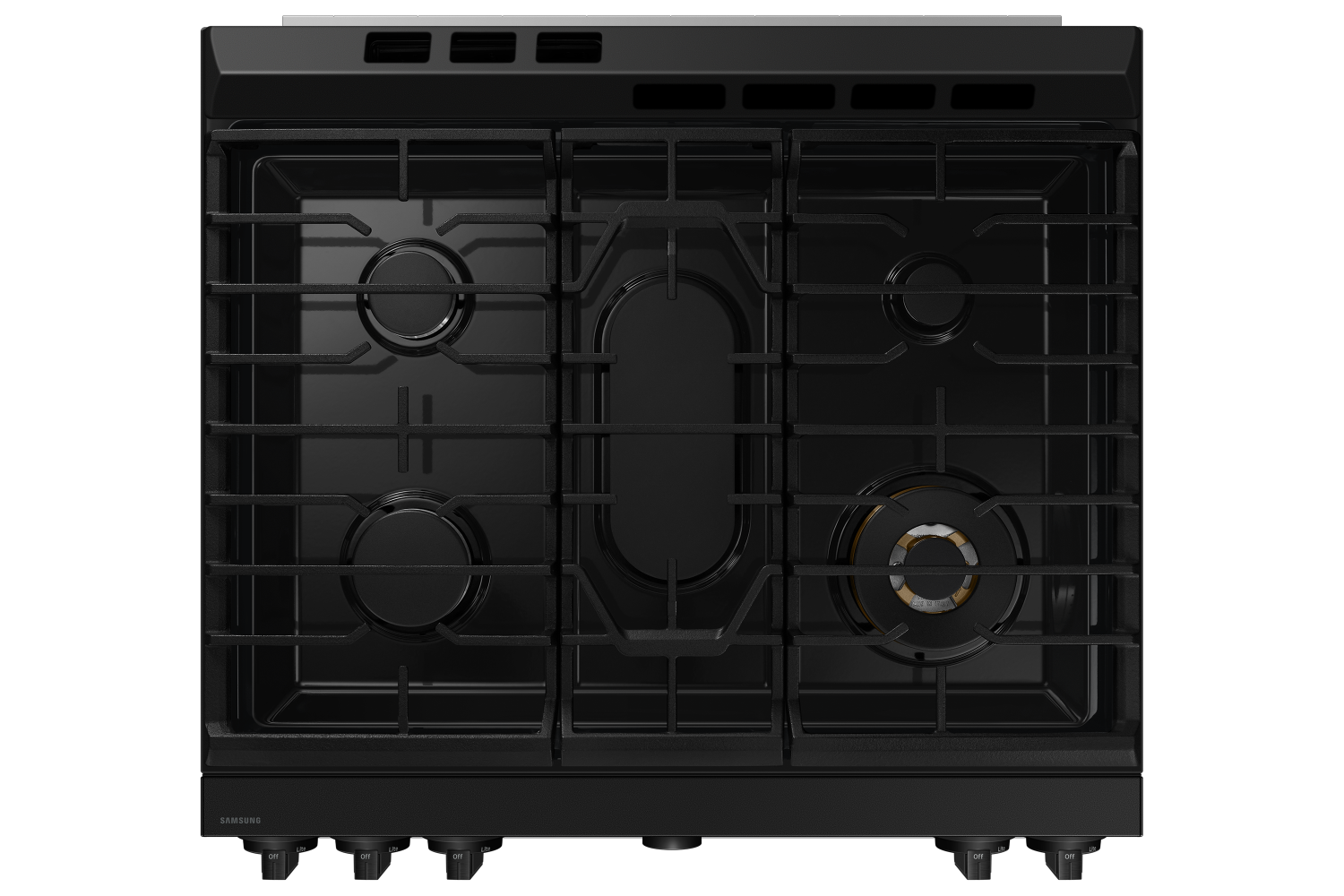 Samsung BESPOKE Stainless Steel 30" Gas True Convection Slide in Range with Air Sous Vide and Air Fry (6.0cu.ft) - NSG6DG8500SRAA
