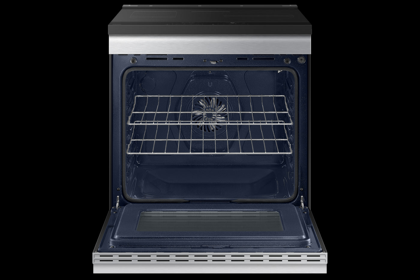 Samsung BESPOKE Stainless Steel Fan Convection Induction Slide In Range with Air Fry (6.3cu.ft.) - NSI6DG9300SRAC