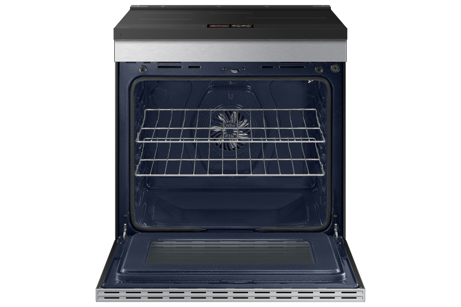 Samsung BESPOKE Stainless Steel True Convection Induction Slide in With AI Hub & Smart Oven Camera (6.3cu.ft.) - NSI6DG9900SRAC