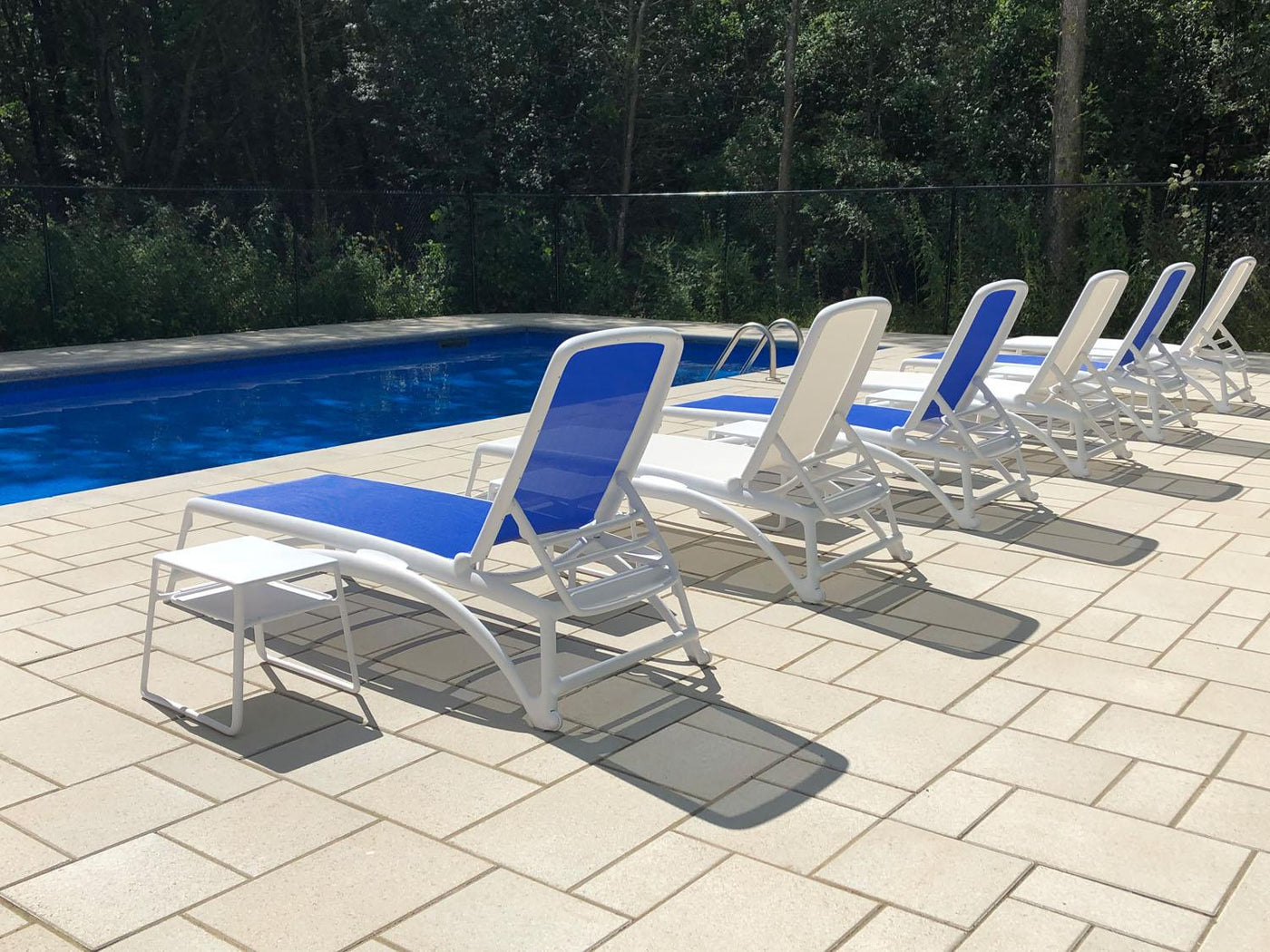 Nardi Atlantico Outdoor Chaise Lounger - White