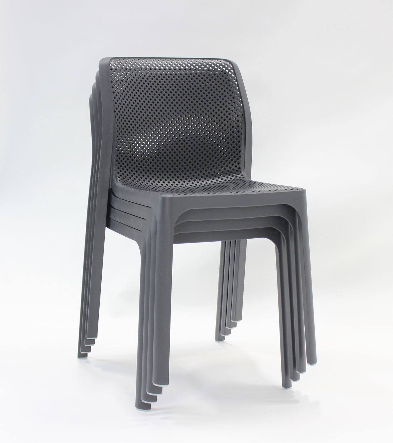 Nardi Bit Outdoor Dining Chair - Black (Set of 4)