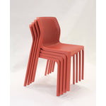 Nardi Bit Outdoor Dining Chair - Red (Set of 4)